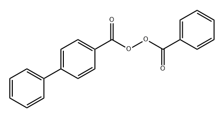 Peroxide, benzoyl p-phenylbenzoyl (3CI) Structure