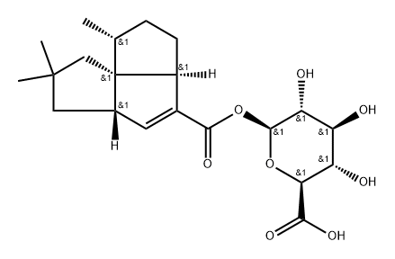 deoxypentalenylglucuron 结构式