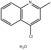 4-Chloro-2-methylquinoline hydrate Struktur