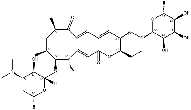 12,13-Didehydro-2''-O,3''-O-didemethyl-12,12-O-seco-13-deoxymycinamicin I Struktur