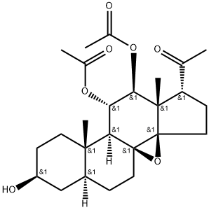 11,12-二-O-乙酰基通光藤甙元 B 结构式