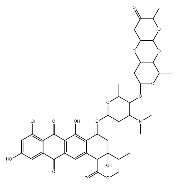 2-hydroxyaclacinomycin B Structure