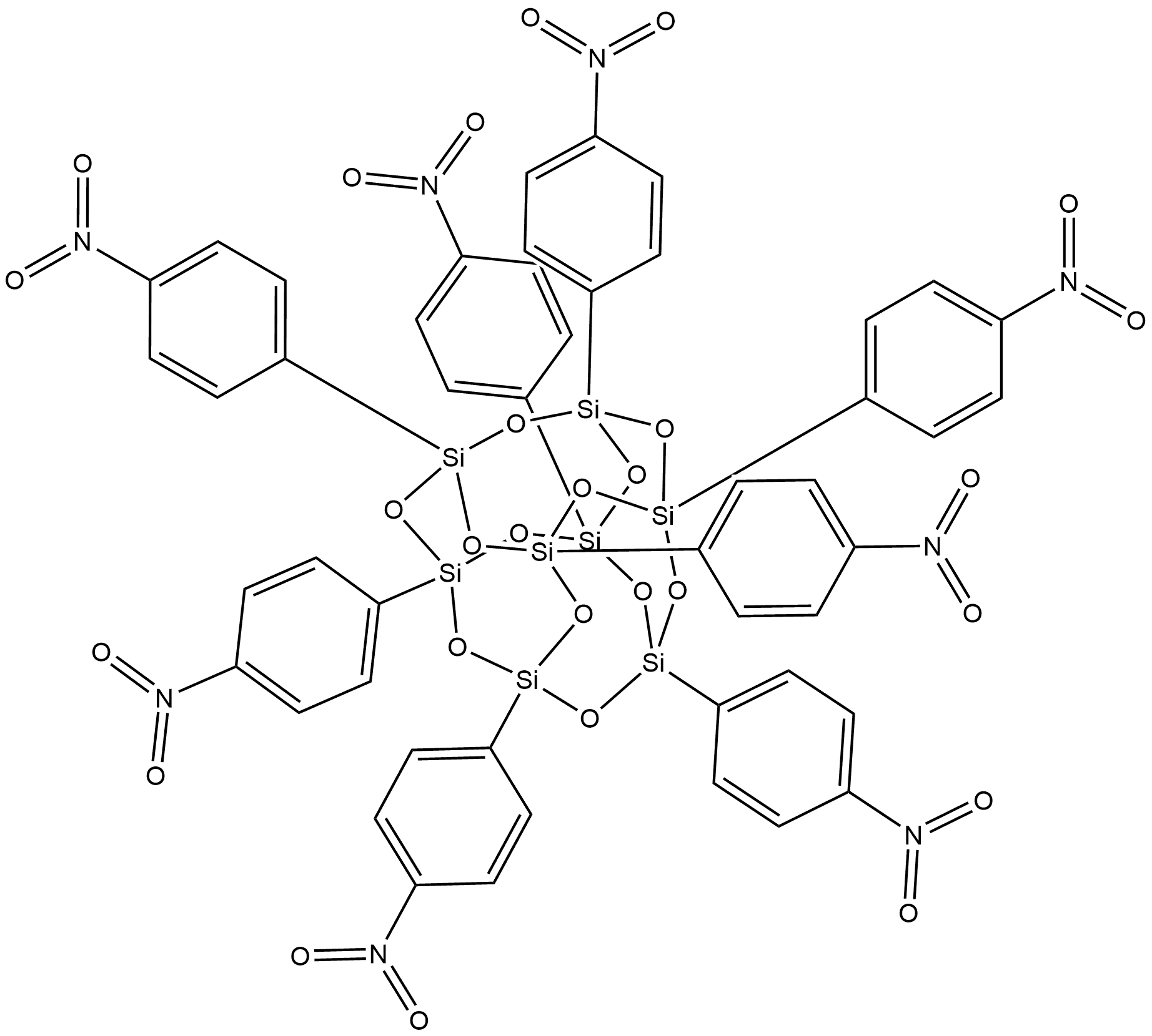 858371-10-5 Pentacyclo[9.5.1.13,9.15,15.17,13]octasiloxane, 1,3,5,7,9,11,13,15-octakis(4-nitrophenyl)-