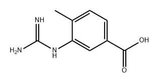 3-guanidino-4-methylbenzoic acid Struktur