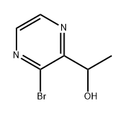 1-(3-溴吡嗪-2-基)乙-1-醇 结构式