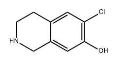6-chloro-1,2,3,4-tetrahydroisoquinolin-7-ol 结构式