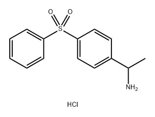 1-(4-benzenesulfonyl-phenyl)-ethylamine hydrochloride Structure