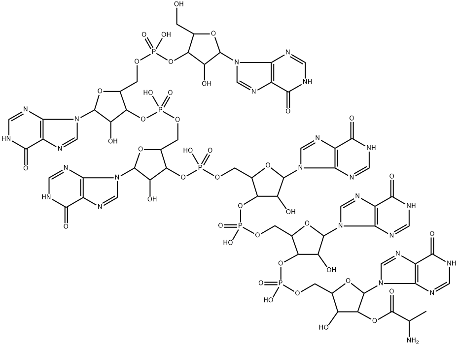 2'(3')-O-alanyl hexainosinic acid Structure