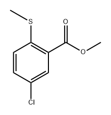 5-氯-2-(甲硫基)苯甲酸甲酯, 861306-45-8, 结构式
