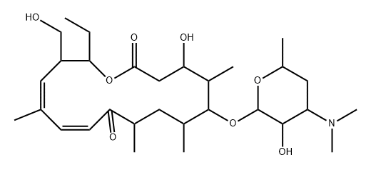 19-deformyl-5-O-desosaminyl tylonide Structure