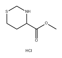 methyl 1,3-thiazinane-4-carboxylate hydrochloride 结构式
