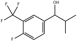 1-(4-fluoro-3-(trifluoromethyl)phenyl)-2-methylpropan-1-ol Struktur
