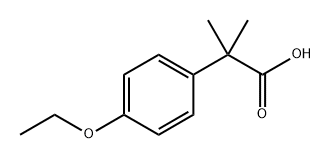 2,2-二甲基对乙氧基苯乙酸,86521-64-4,结构式