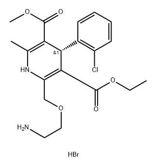 Levamlodipine hydrobromide Structure