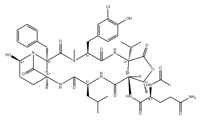シアノペプトリン954 化学構造式
