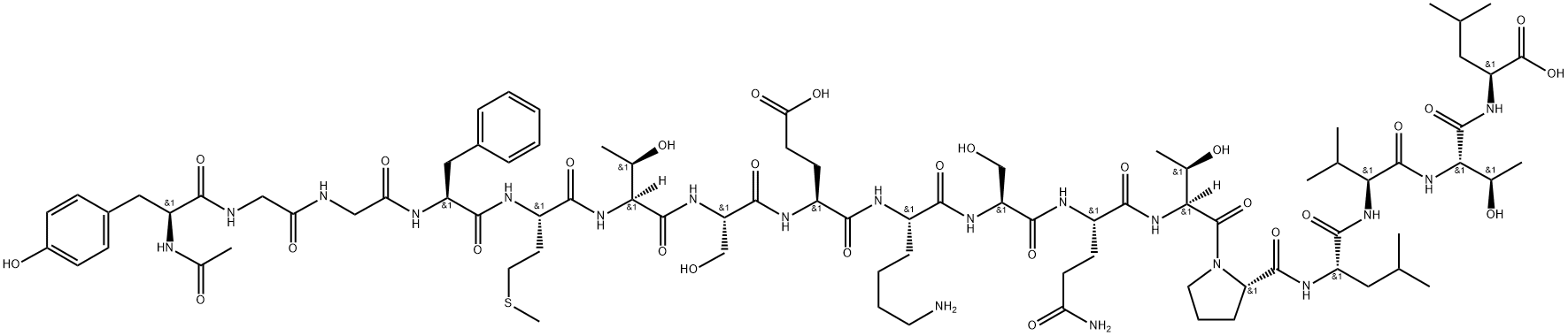 N-acetyl-gamma-endorphin Structure