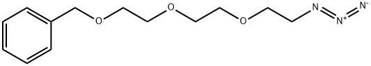 2-[2-[2-(ベンジルオキシ)エトキシ]エトキシ]エチルアザイド 化学構造式