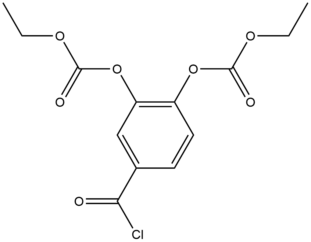 Carbonic acid, 4-(chlorocarbonyl)-1,2-phenylene diethyl ester (9CI)