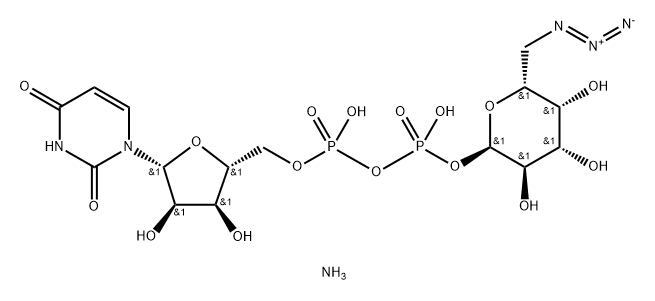 UDP-6-azido-6-deoxy-D-Galactose disodium salt Structure