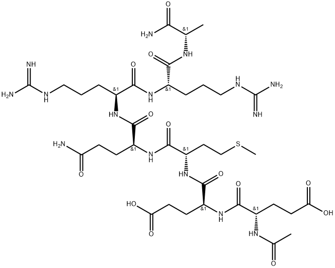 乙酰基七肽-4 结构式