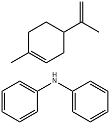 由二苯胺、苎烯制得低聚芳香胺, 86890-29-1, 结构式