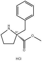 (R)-Α-BENZYL-PROLINE METHYL ESTER HYDROCHLORIDE,869001-80-9,结构式
