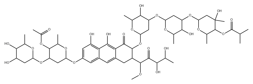去甲基橄榄霉素 A, 86917-61-5, 结构式