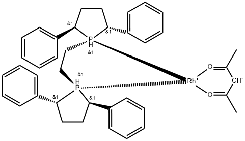 (R,R)-Ph-BPE-Rh(acac), 869487-30-9, 结构式