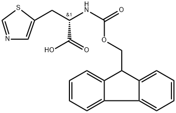 FMOC-3-ALA(5-THIAZOYL)-OH, 870010-07-4, 结构式