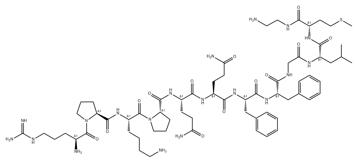 substance P, aminoethyl(2)-Met(11)- 化学構造式