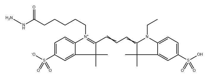 花青素CY3酰肼, 871514-32-8, 结构式