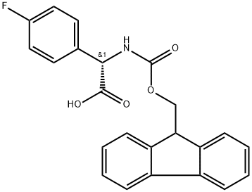 N-FMOC-S-4-氟苯甘氨酸,872359-16-5,结构式