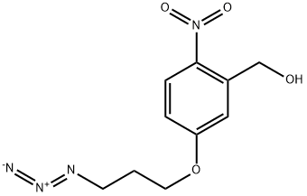 (5-(3-azidopropoxy)-2-nitrophenyl)methanol 结构式