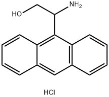 2-Amino-2-(anthracen-9-yl)ethan-1-ol hydrochloride Structure