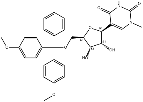 5'-O-(4,4'-Dimethoxytrityl)-N1-methylpseudouridine Structure
