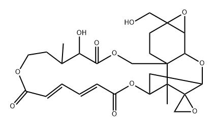 (9S,10S)-9β,10β-エポキシ-9,10-ジヒドロ-16-ヒドロキシベルカリンA 化学構造式