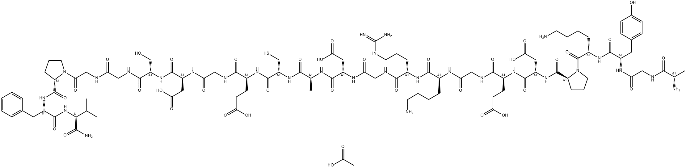 Rusalatide Acetate, 875455-82-6, 结构式