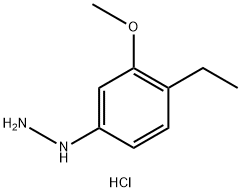 4-Ethyl-3-methoxyphenylhydrazine hydrochloride Struktur