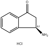 (3R)-3-Amino-2,3-dihydro-1H-inden-1-one Hydrochloride 化学構造式
