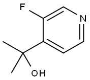 2-(3-fluoropyridin-4-yl)propan-2-ol 结构式