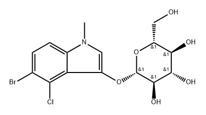 β-D-Glucopyranoside, 5-bromo-4-chloro-1-methyl-1H-indol-3-yl,878490-84-7,结构式