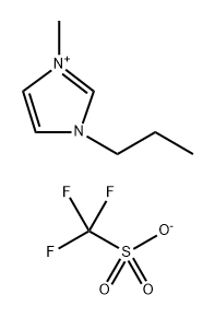 1-甲基-3-丙基咪唑三氟甲磺酸盐, 878550-45-9, 结构式