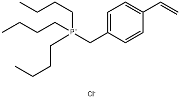 (4-乙烯基苯基)甲基] 三丁基膦氯化盐(1:1), 87864-42-4, 结构式