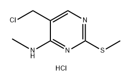 (5-chloromethyl-2-methylsulfanyl-pyrimidin-4-yl)-methyl-amine hydrochloride