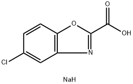 5-氯苯并[D]恶唑-2-羧酸钠, 87876-97-9, 结构式