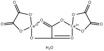 草酸铈(III)水合物 结构式