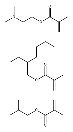 2-(Dimethylamino)ethyl 2-methyl-2-propenoate polymer with 2-ethylhexyl 2-methyl-2-propenoate and 2-methylpropyl 2-methyl-2-propenoate Structure