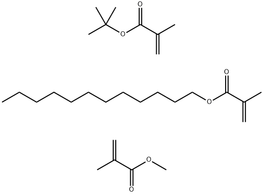 Methyl methacrylate-tertiary butyl methacrylate-lauryl methacrylate copolymer Struktur