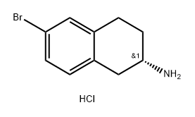 (S)-6-bromo-1,2,3,4-tetrahydro-naphthalen-2-ylamine hydrochloride,882424-03-5,结构式