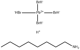 Plumbate(2-), tetrabromo-, (T-4)-, hydrogen, compd. with 1-octanamine (1:2:2) Structure